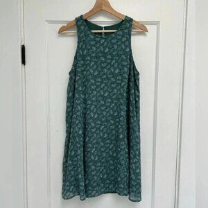 Abercrombie & Fitch Green Floral Paisley Mini Dress Size Medium